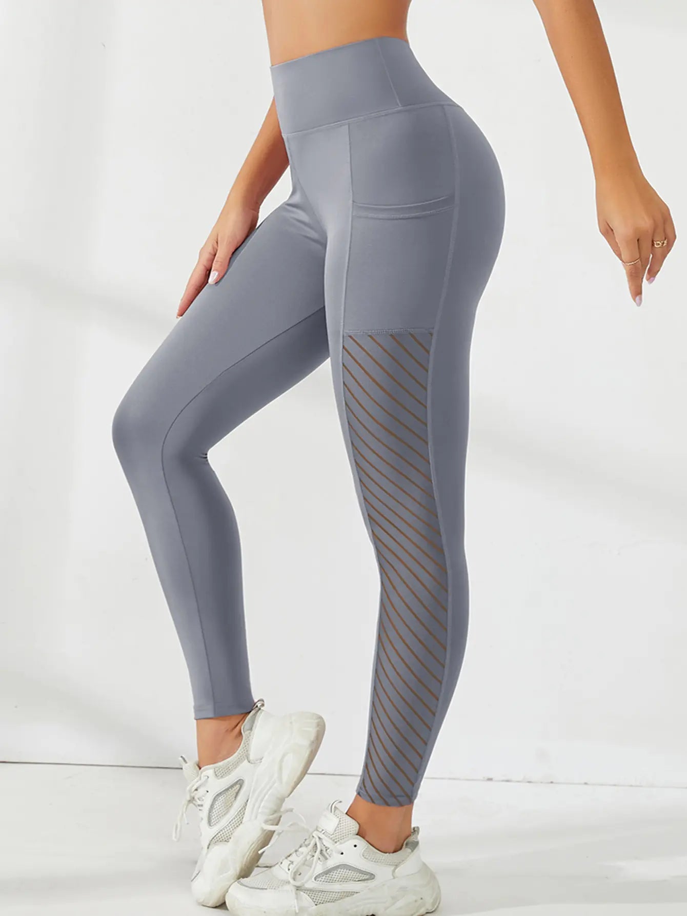 Peach Hip Nine-Point Fitness Pants