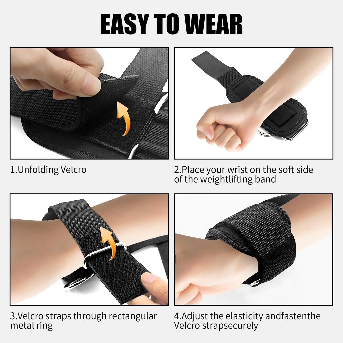 Deadlift Support Fitness Wrist Straps