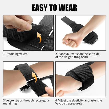 Deadlift Support Fitness Wrist Straps