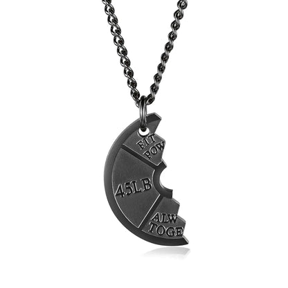 Couples Dumbbell Pendant Necklace - Fitness Jewelry